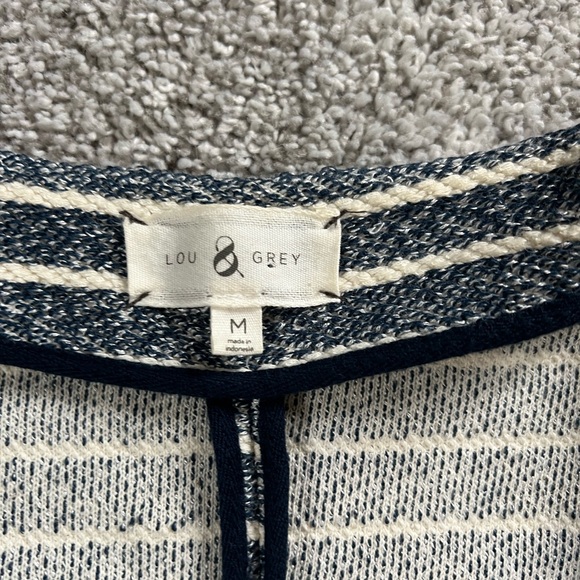 Navy and cream Lou and Grey top - Picture 3 of 10